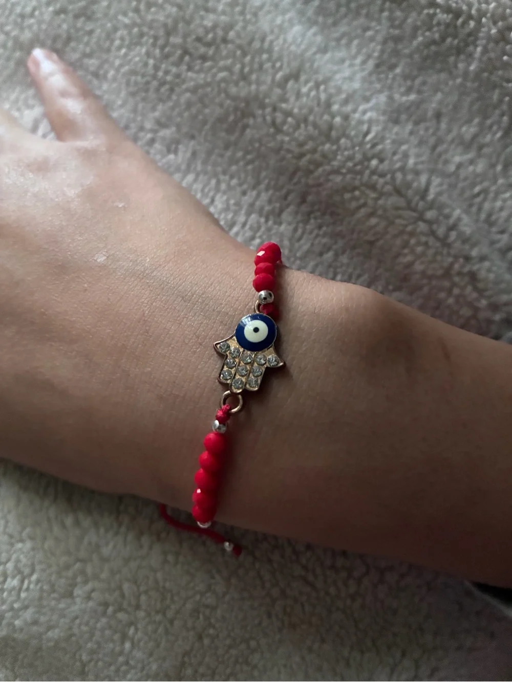 Evil Eye Hamsa Red String Bracelet